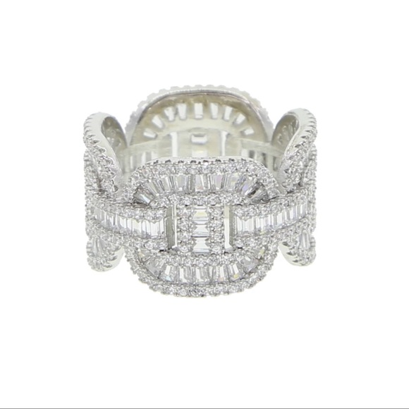 Iced Out Rectangle ring - Picture 3 of 3